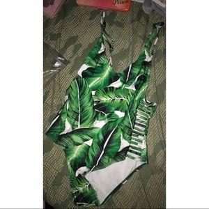 One Piece Leaf Swimsuit